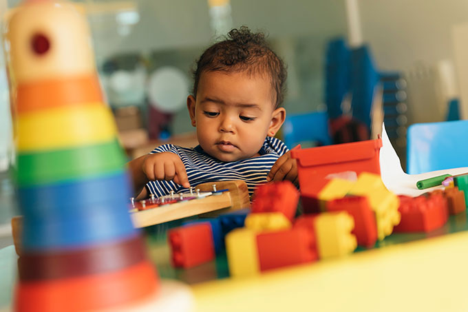 Baby Playing with Toys
